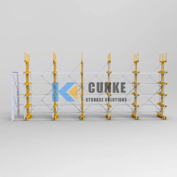 Roll-Out Cantilever Rack For Metal Fabrication Workshops factory